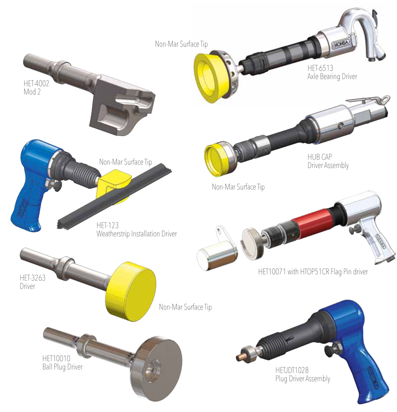 various tools by Honsa used to uniquely design and engineer solutions