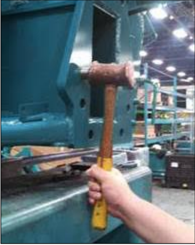 manually hammering