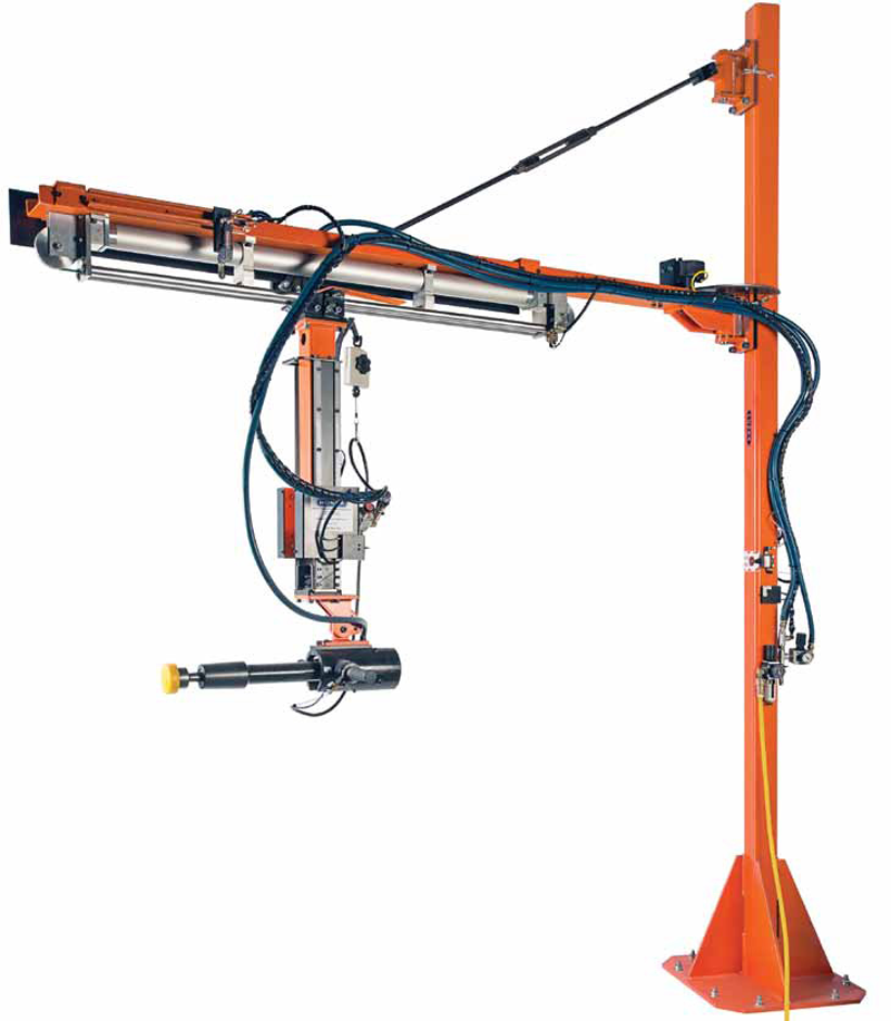 manipulator suspension system lowered